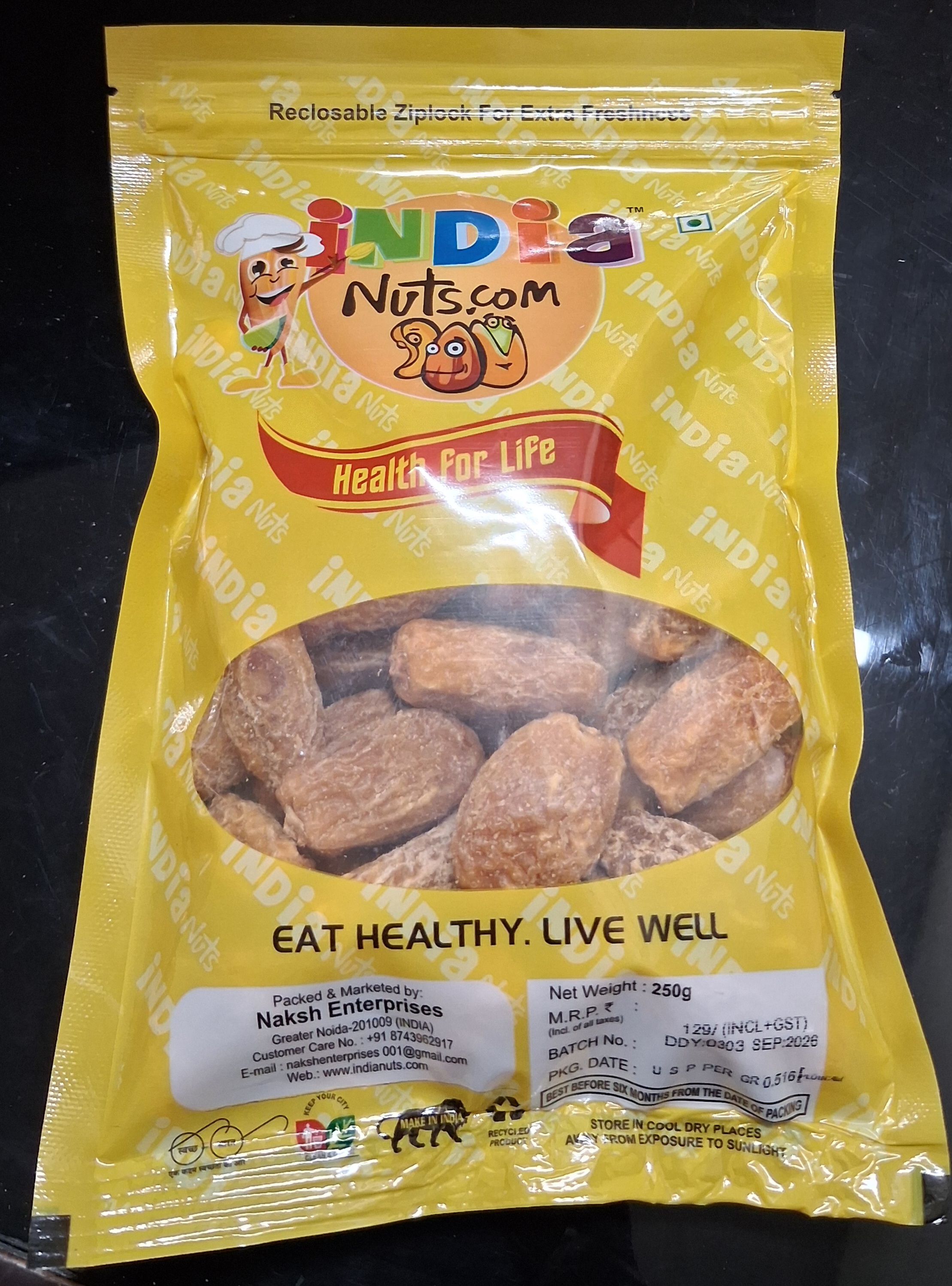 Dry Dates Yellow 250gms
